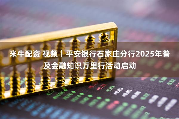 米牛配资 视频丨平安银行石家庄分行2025年普及金融知识万里行活动启动