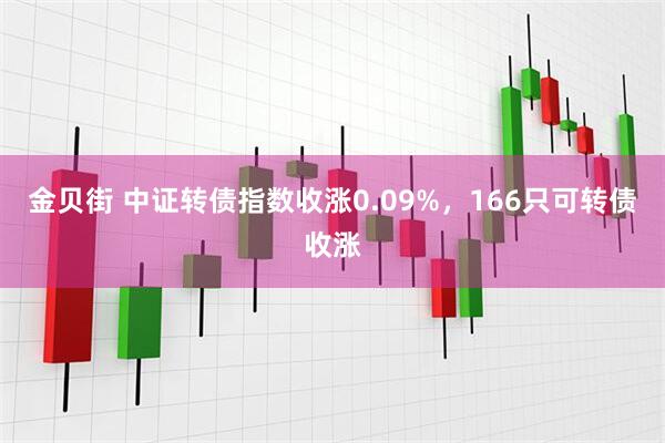 金贝街 中证转债指数收涨0.09%，166只可转债收涨